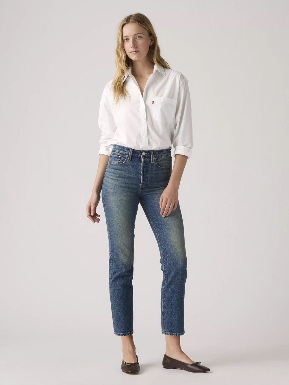 Levi's Women's Straight Leg Jeans - Blue Denim